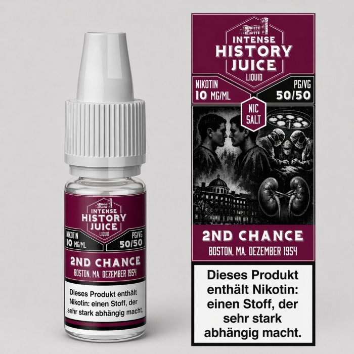 Second Chance (Lychee, Aloe) Nikotinsalzliquid 10ml - INTENSE HISTORY JUICE – Bild 2