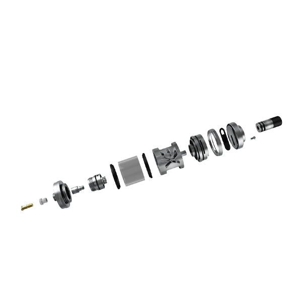 Expromizer V5 RTA (schwarz, gunmetal, sandblast) -Selbstwickel-Tankverdampfer - Exvape – Bild 4