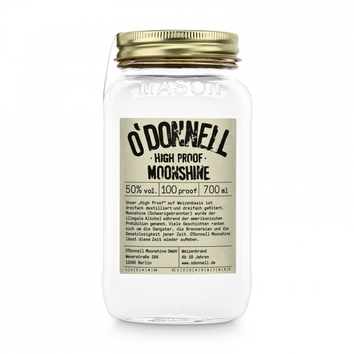 High Proof 50% vol. Spirituose - O'DONNELL MOONSHINE
