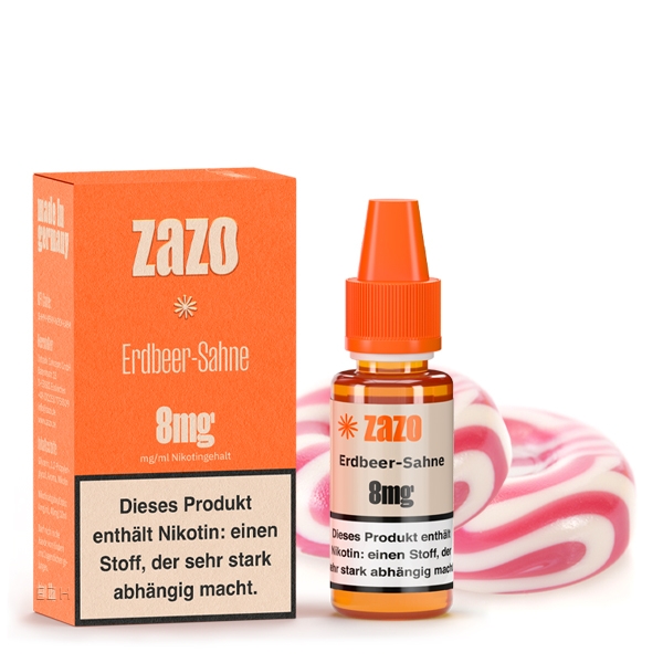 Erdbeer Sahne E-Liquid 10ml von ZAZO - Made in Germany – Bild 2