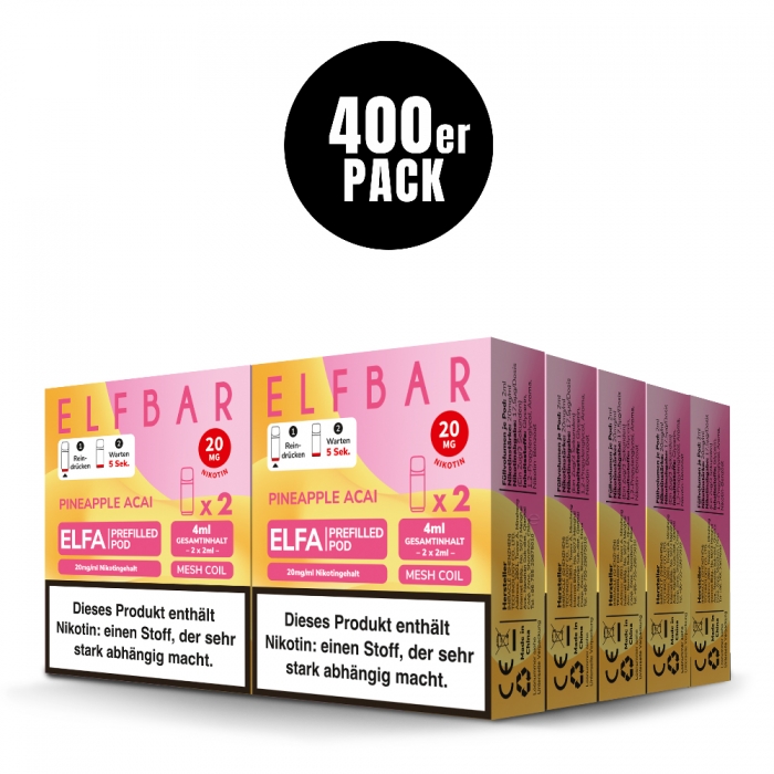Neue Sorten Elfa Prefilled Pods (400er VPE) - Elfbar – Bild 3