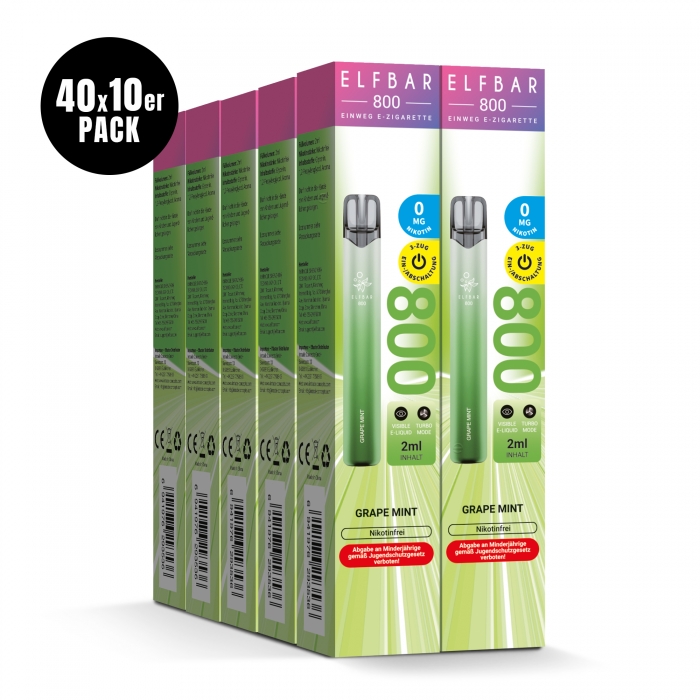 Elfbar 800 Nikotinfrei Einweg E-Zigarette (400 Stk.) - Elfbar – Bild 2