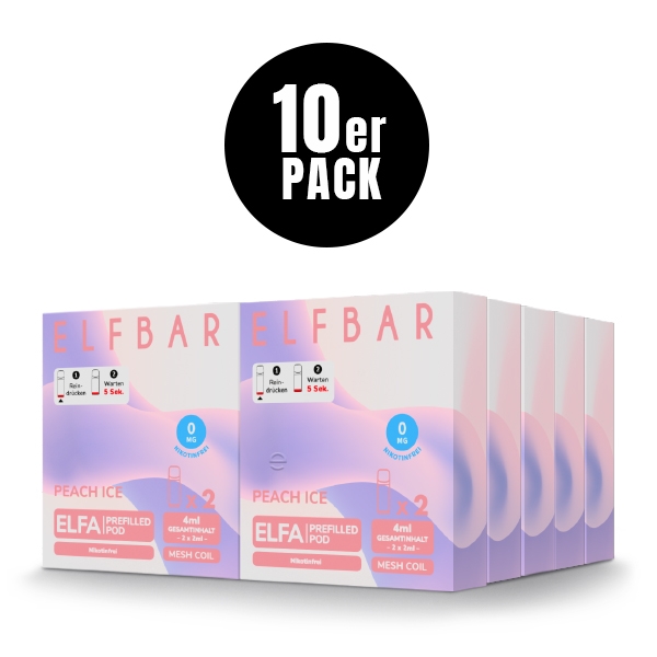 Elfa Prefilled Pod (10er VPE) - Nikotinfrei - Elfbar – Bild 2