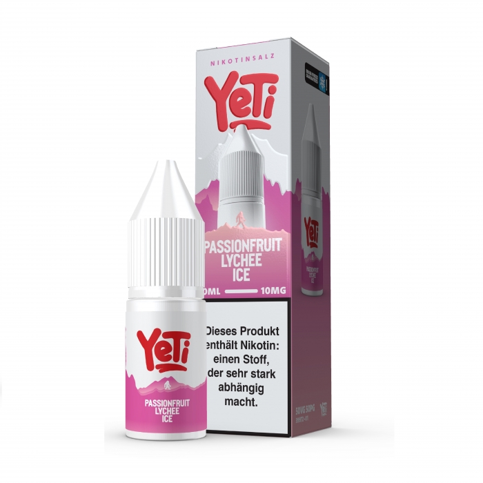 Passionfruit Lychee Ice - 10ml Nikotinsalzliquid (Passionsfrucht,Lychee&Frische) - Yeti – Bild 2