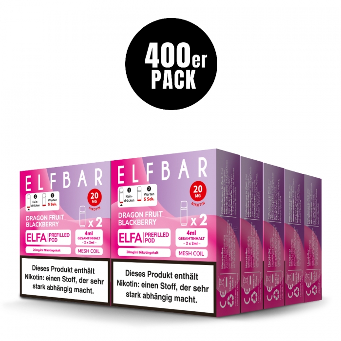 Neue Sorten Elfa Prefilled Pods (400er VPE) - Elfbar – Bild 2