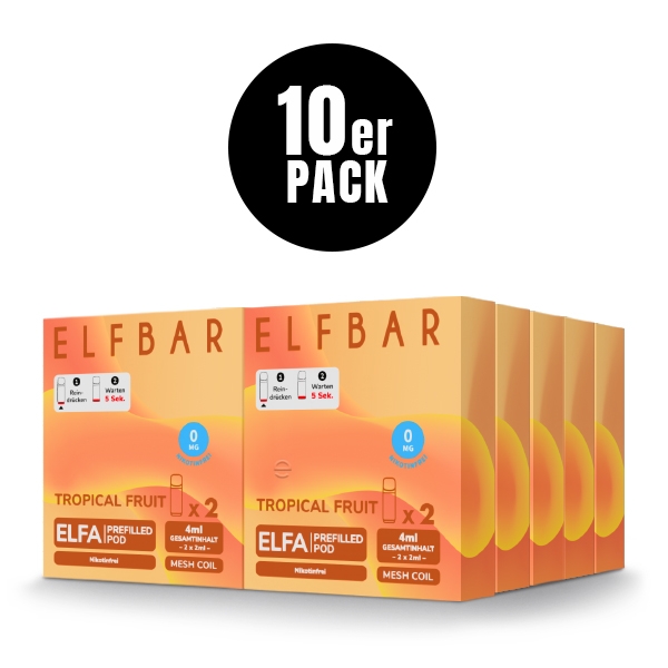 Elfa Prefilled Pod (10er VPE) - Nikotinfrei - Elfbar – Bild 3