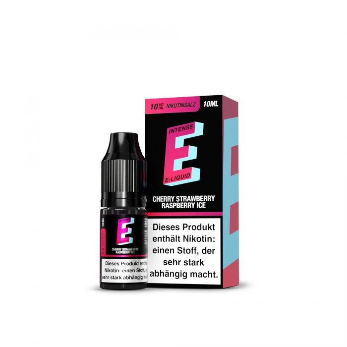 ** Neu** E Intense Cherry Strawberry Raspberry Ice Nikotnsalz Liquid 10ml - TVE