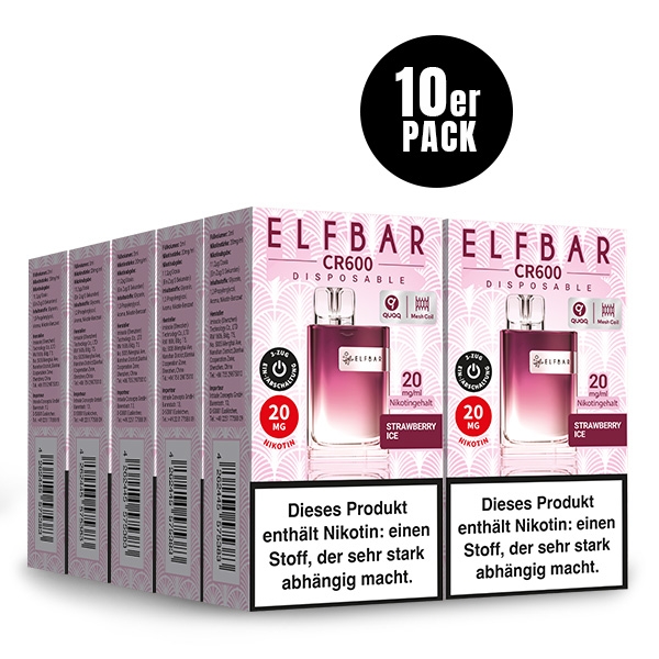 CR600 Einweg-E-Zigarette (10 PC) - ELFBAR – Bild 3