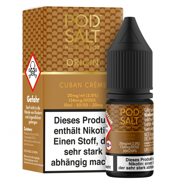 ORIGIN Cuban Cream Nikotinsalzliquid - POD SALT – Bild 2