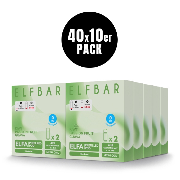 Elfa Prefilled Pod (400er VPE) - Nikotinfrei - Elfbar – Bild 2