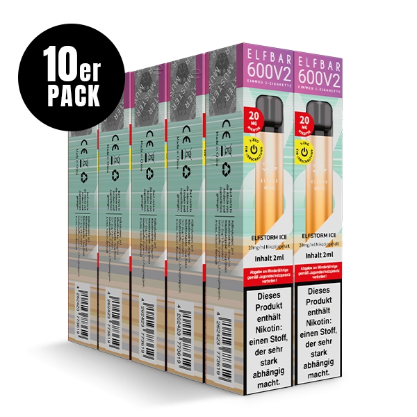 * Elfbar 600 *V2* MIT Nikotin (10er-Pack) – Bild 5