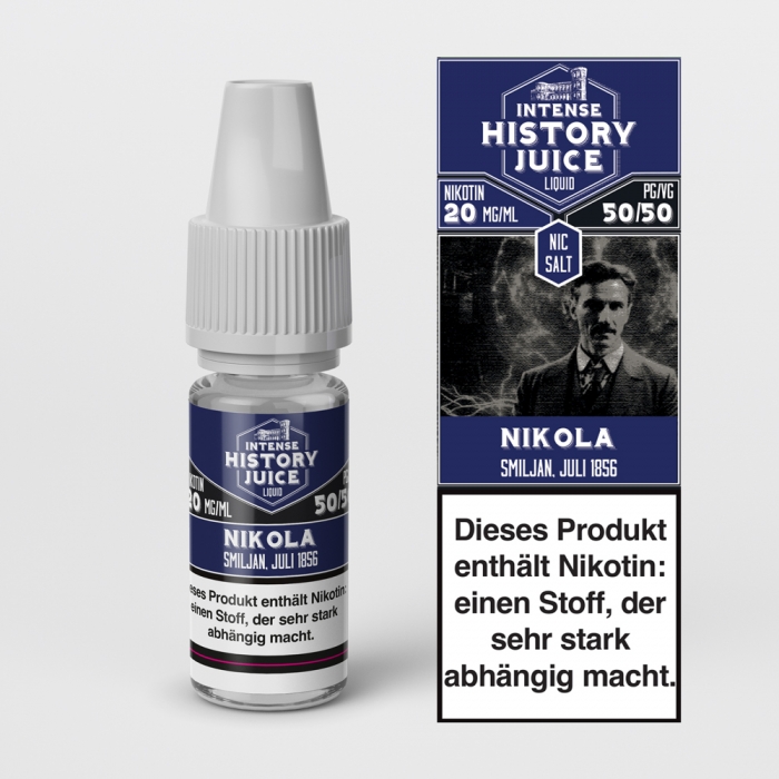 Nikola (Zitrone-Minze) Nikotinsalzliquid - INTENSE HISTORY JUICE – Bild 3