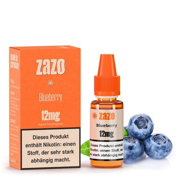 Blueberry E-Liquid 10ml von ZAZO - Made in Germany – Bild 3