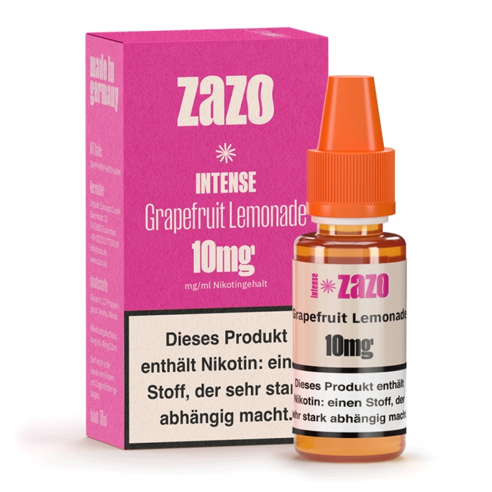 Intense Nikotinsalzliquid 10ml Grapefruit Lemonade - ZAZO – Bild 2