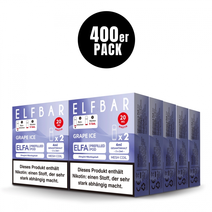 Elfa Prefilled Pod (400 VPE) - Neue Sorten – Bild 3