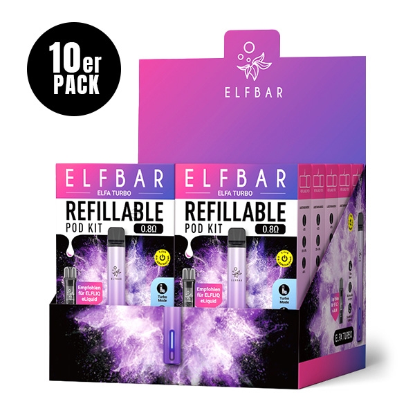 Elfa Turbo Refillable Pod Kit (10Stk.) - Elfbar – Bild 3