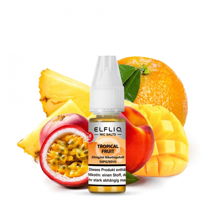 Tropical Fruit Nikotinsalzliquid (Tropischer Frucht Mix) - Elfliq (ELFBAR) – Bild 2