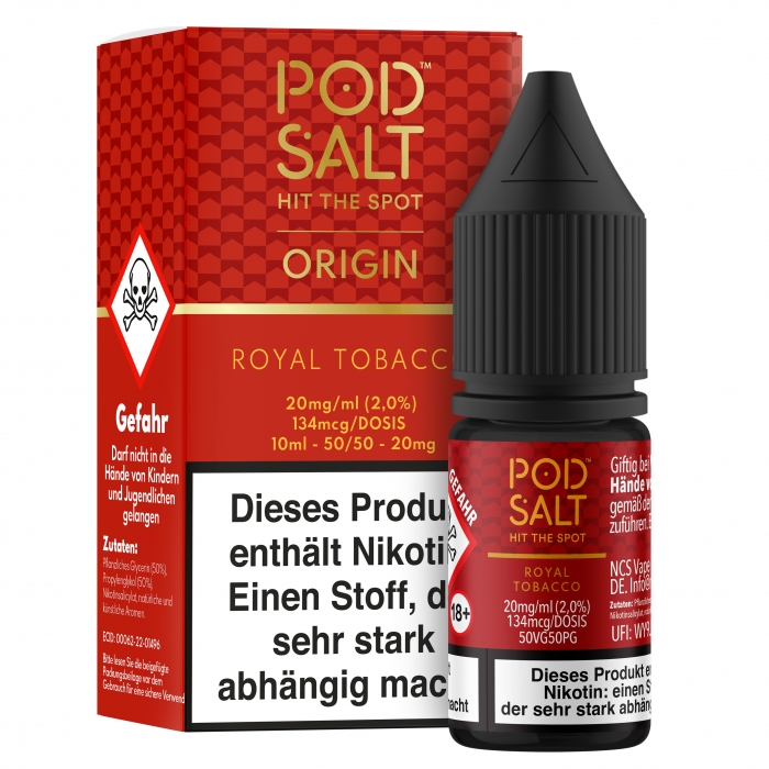 ORIGIN Royal Tobacco Nikotinsalzliquid - POD SALT – Bild 2