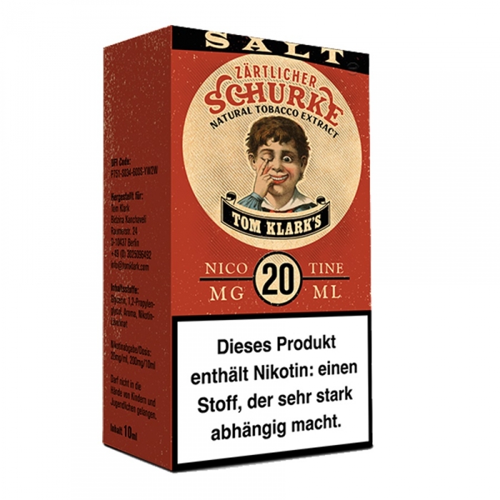 ZÄRTLICHER SCHURKE Nikotinsalzliquid 10ml - TOM KLARK