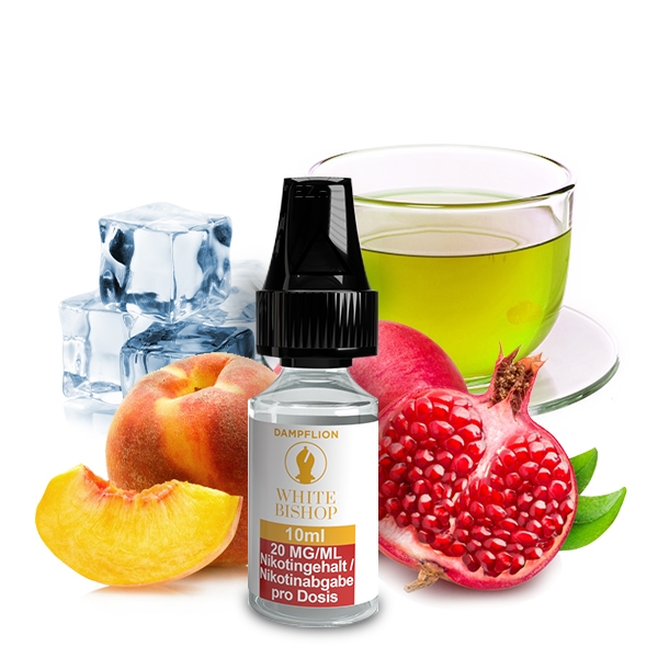 Checkmate White Bishop Nikotinsalzliquid (Pfirsich, Granatapfel & Grüner Tee) - DampfLion