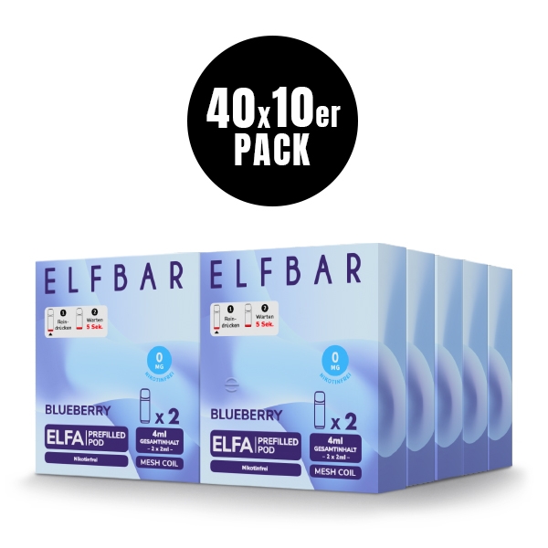 Elfa Prefilled Pod (400er VPE) - Nikotinfrei - Elfbar – Bild 4