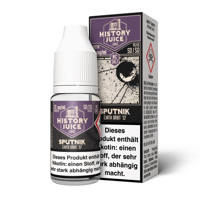 Sputnik (rote Früchte, Menthol) Nikotinsalzliquid - HISTORY JUICE