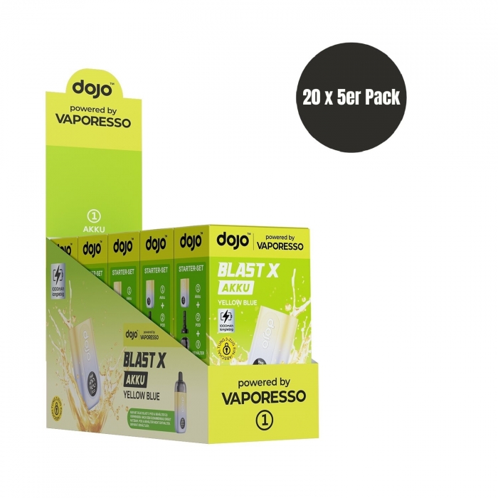 Dojo Blast X Basisgerät (100 VPE) Limited Edition - Yellow Blue - Vaporesso