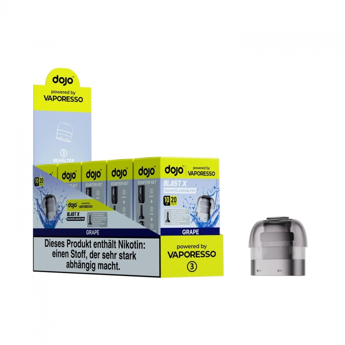 DoJo Blast X Nachfüllbehälter 10ml (5er VPE) - verschiedene Sorten - Vaporesso – Bild 5