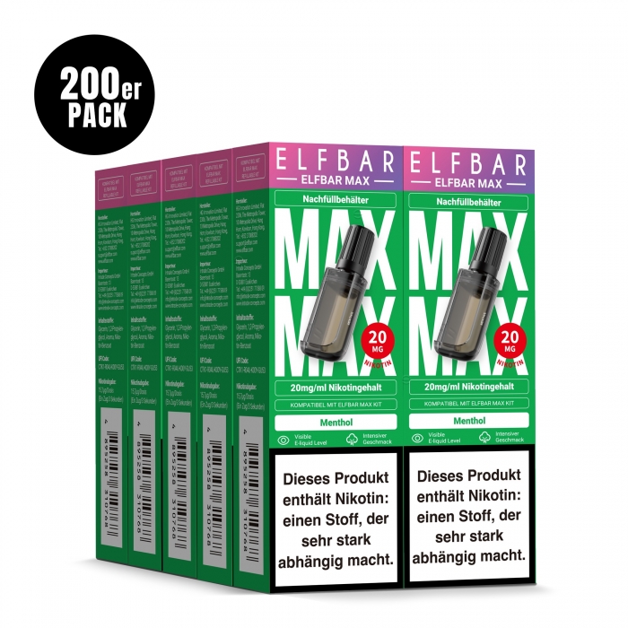 Elfbar Max Refilled Pod (200er Pack) - Elfbar – Bild 6