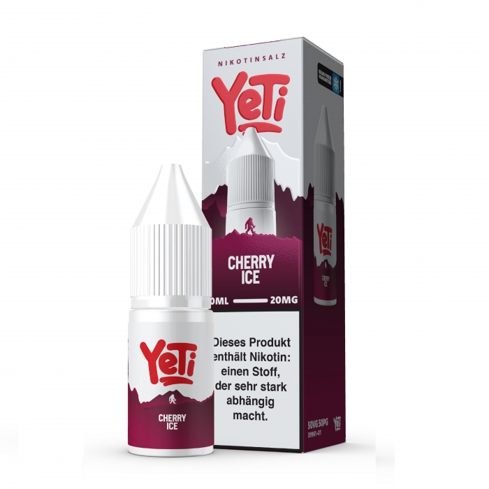 Cherry Ice - 10ml Nikotinsalzliquid (Kirsche&Frische) - Yeti – Bild 2