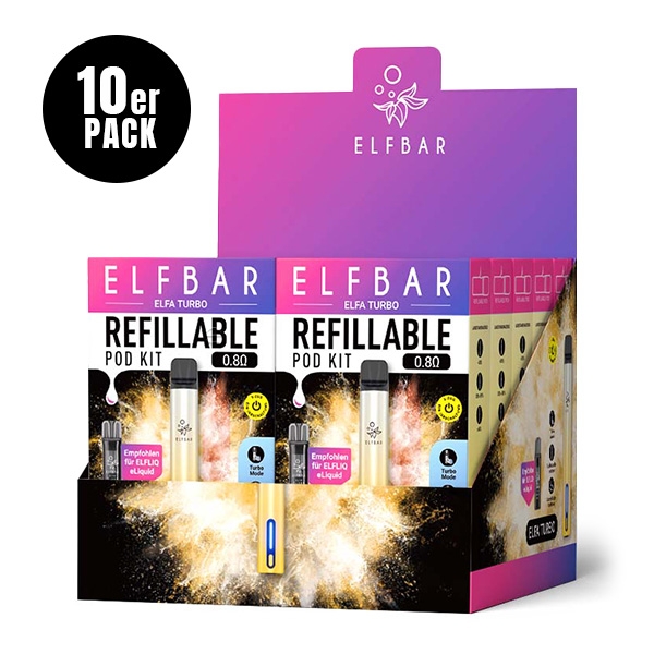 Elfa Turbo Refillable Pod Kit (10Stk.) - Elfbar – Bild 2