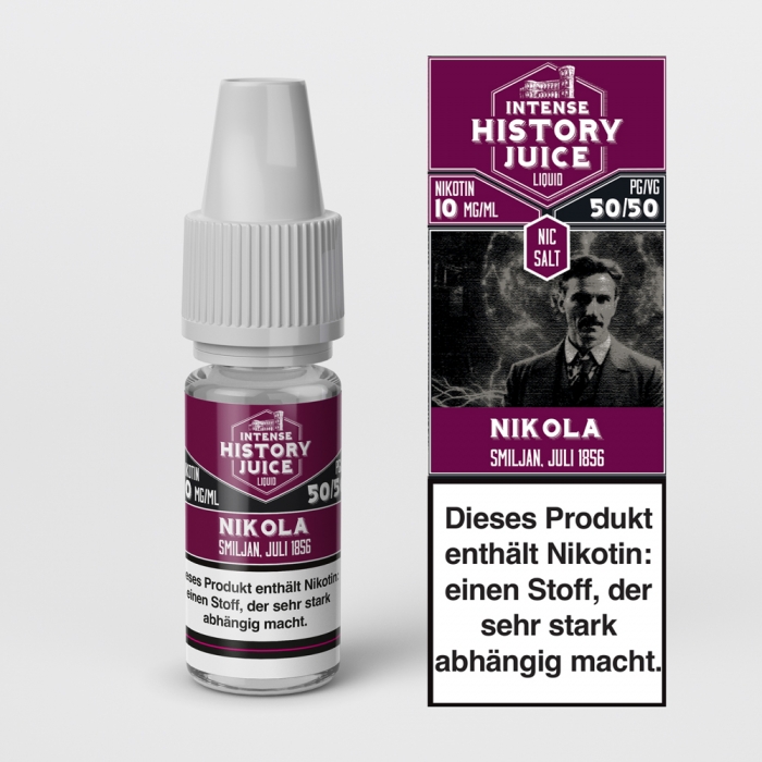 Nikola (Zitrone-Minze) Nikotinsalzliquid - INTENSE HISTORY JUICE – Bild 2