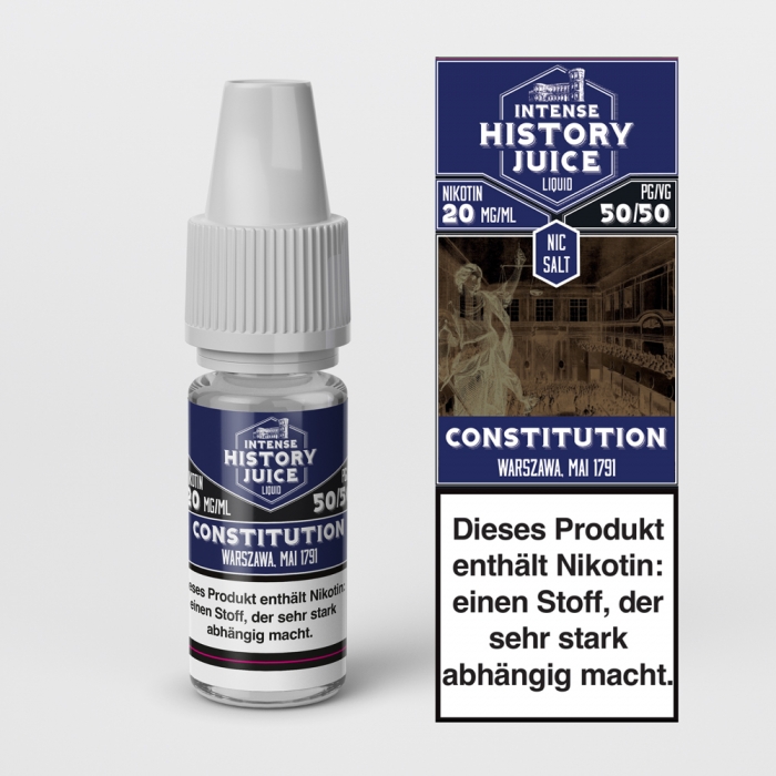 Constitution (Fruchtmix) Nikotinsalzliquid - INTENSE HISTORY JUICE – Bild 3