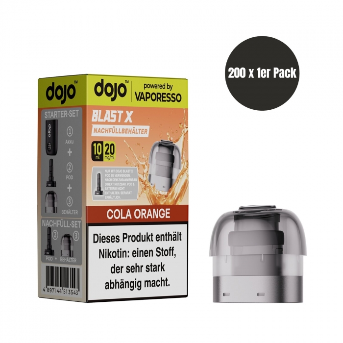 Dojo Blast X Nachfüllbehälter 10ml (200 VPE) - Cola Orange - Vaporesso