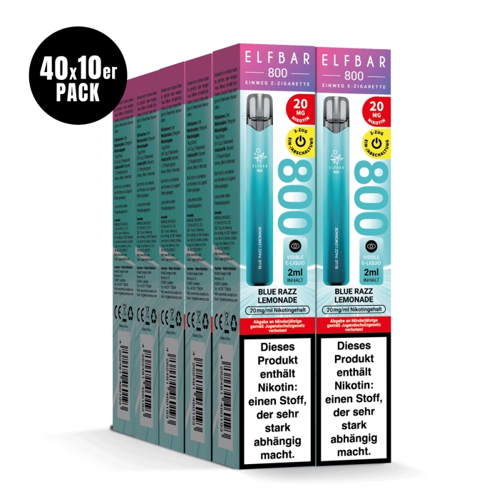 Elfbar 800 Einweg E-Zigarette 20mg (400er PC) - Elfbar – Bild 2
