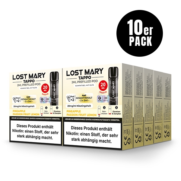 Lost Mary Tappo 2ml Prefilled Pod 10x(2Stk.) - Neue Sorten - by ELFBAR – Bild 3