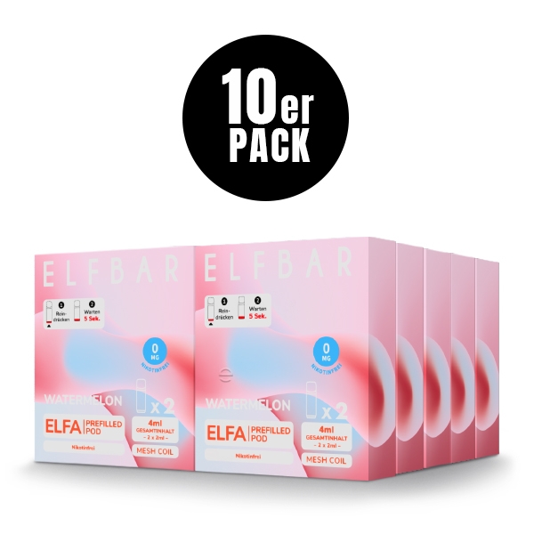 Elfa Prefilled Pod (10er VPE) - Nikotinfrei - Elfbar – Bild 5