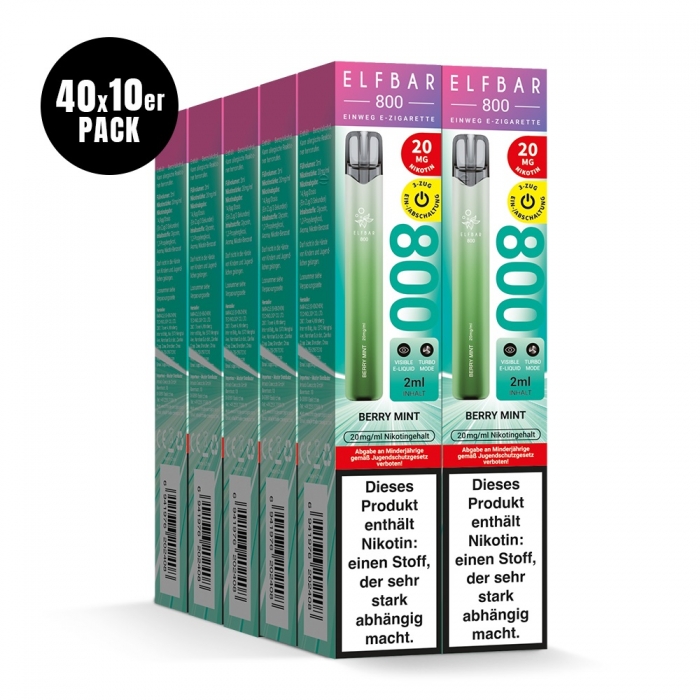 Elfbar 800 Einweg E-Zigarette 20mg (400 PC) - Neue Sorten - Elfbar – Bild 2