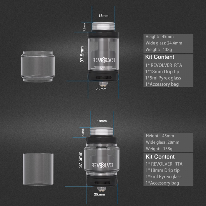 Revolver RTA Selbstwickeltank - VandyVape – Bild 2