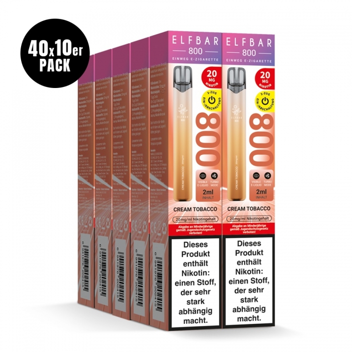Elfbar 800 Einweg E-Zigarette 20mg (400 PC) - Neue Sorten - Elfbar – Bild 4