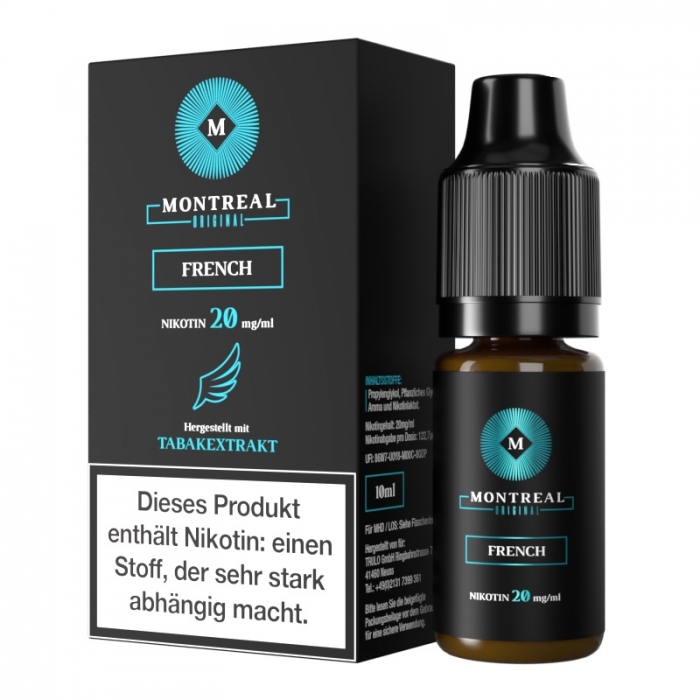 Neu**Montreal Origin French Nikotinsalzliquid 10ml – Bild 2
