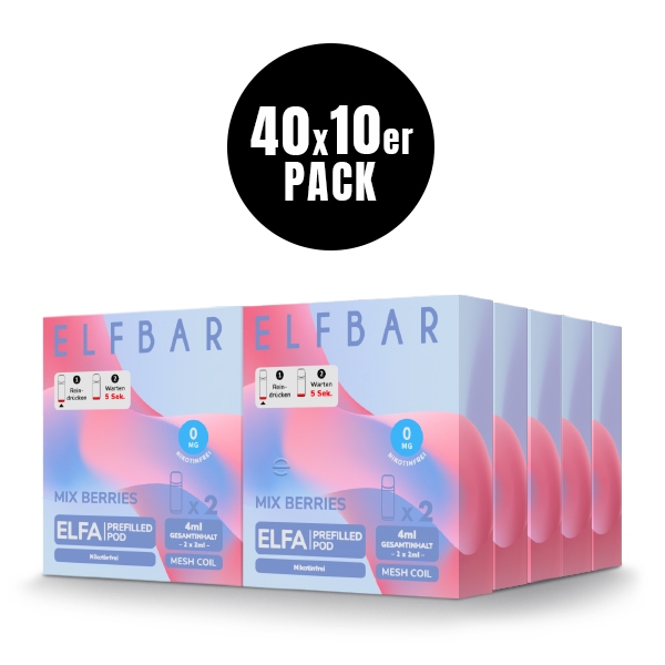 Elfa Prefilled Pod (400er VPE) - Nikotinfrei - Elfbar