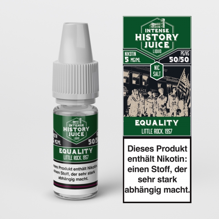 Equality (Himbeer-Cassis) Nikotinsalzliquid - INTENSE HISTORY JUICE – Bild 3
