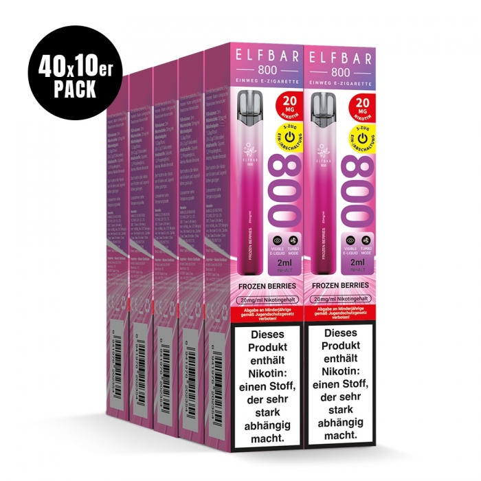 Elfbar 800 Einweg E-Zigarette 20mg (400 PC) - Neue Sorten - Elfbar – Bild 5