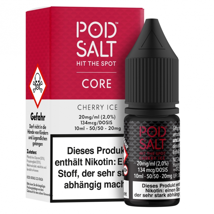 CORE Cherry Ice Nikotinsalzliquid - POD SALT – Bild 2