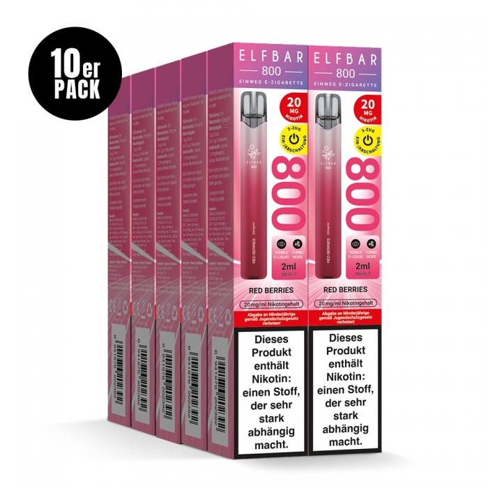 Elfbar 800 Einweg E-Zigarette 20mg (10PC) - Neue Sorten - Elfbar – Bild 5