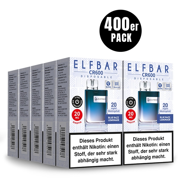 CR600 Einweg-E-Zigarette (400 VPE) - ELFBAR – Bild 3