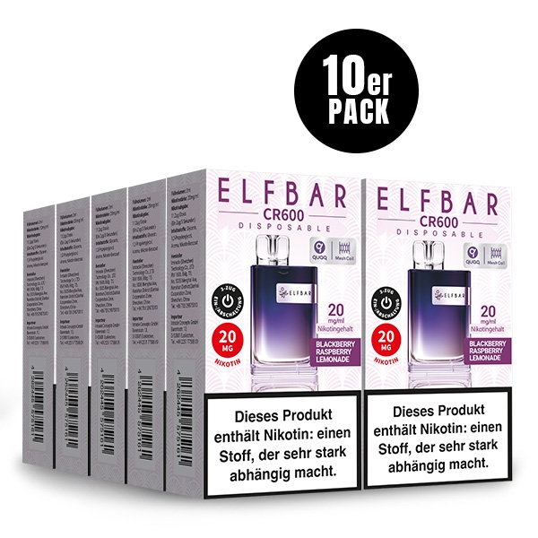 CR600 Einweg-E-Zigarette (10 PC) - ELFBAR