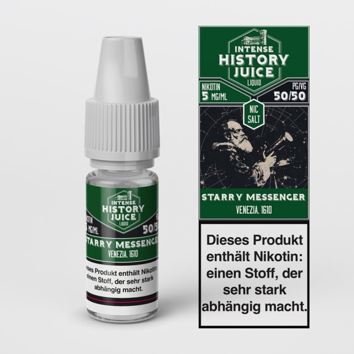 Starry Messenger (Grüner Apfel) Nikotinsalzliquid - INTENSE HISTORY JUICE – Bild 3